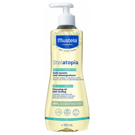 Stelatopia Bath Oil - Atopic Skin - Baby & Child - Mustela - 500 ml Mustela