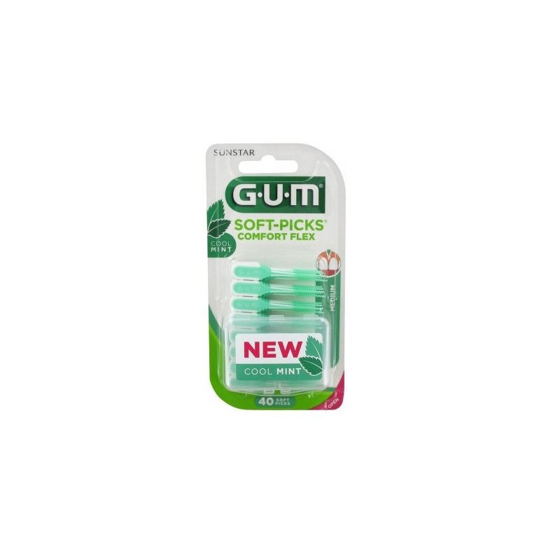  Medium Toothpicks - Soft Picks Comfort - G.U.M - 40 units Gum