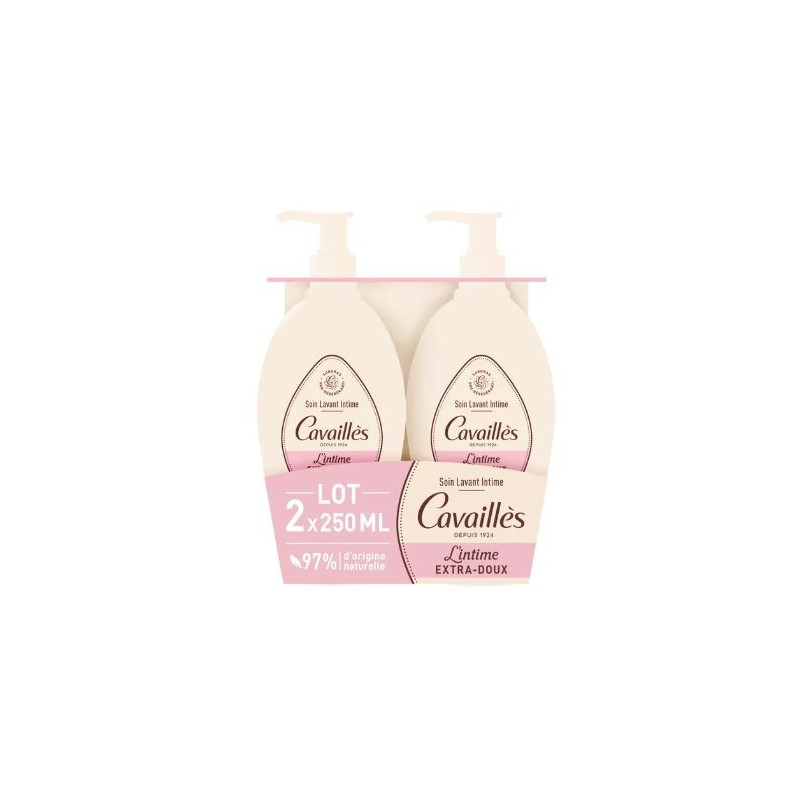 Soin Lavant Intime - extra doux - Roger Cavaillès  - 2 X 250ml