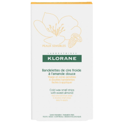 Cold Wax Strips - Face & Sensitive Areas - Klorane - 6 strips