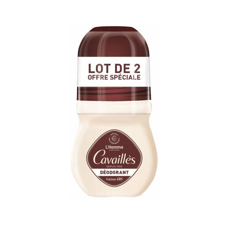 Roll on deodorant - L'Homme 48H - Rogé Cavaillès - 2X50ml