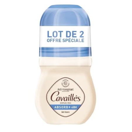 Roll-on deodorant - ABSORB+ 48H - Rogé Cavaillès - 2X50ml
