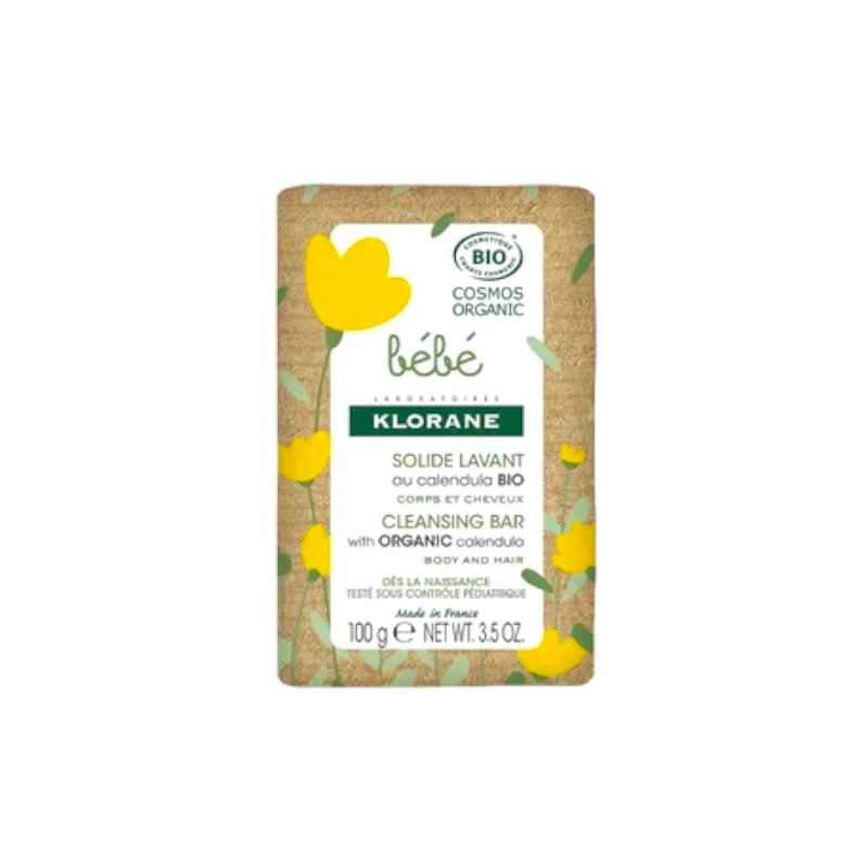 Cleansing Solid with Organic Calendula - Body & Hair - Klorane Baby - 100 g