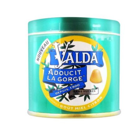 Valda - Goût Miel citron - Sans Sucre - 160 g
