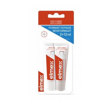 Dentifrice format voyage - Anti-Carie  - Elmex -  2X12ml