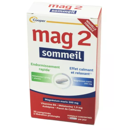  Mag 2 Sleep - Fast Sleep - 30 Tablets Cooper