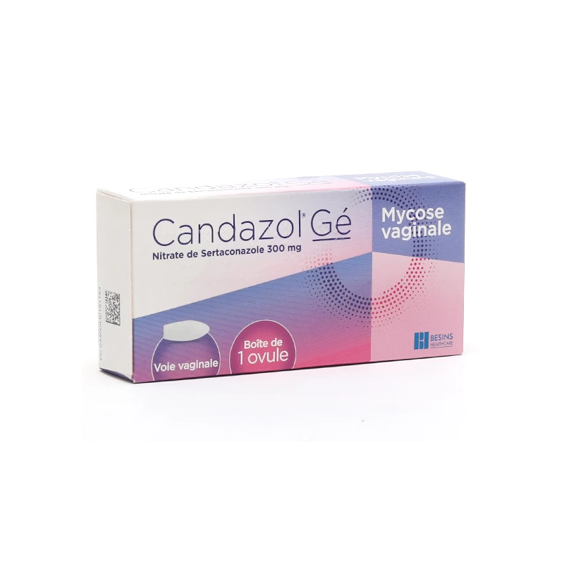  Candazol Gé Ovule, Boite de 1 Ovule Vaginal pour Mycoses Vaginales - Safetac