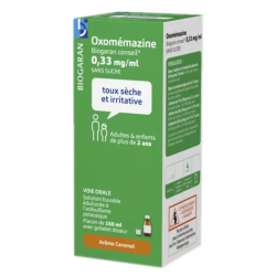 Oxomemazine - Sugar-Free Dry Cough Syrup - Biogaran Conseil -150 ml
