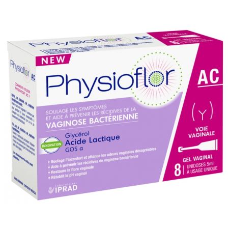 Vaginal Gel - Bacterial Vaginosis - Physioflor AC - 8 Unidoses