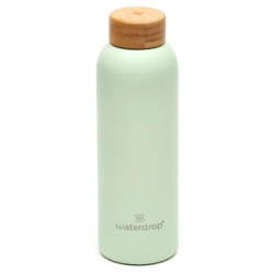 Green Stainless Steel Bottle - Waterdrop - 600 ml