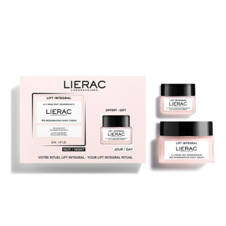 Lierac Integral Lift Regenerating Night Cream Set - 50 ml + Free Day Cream 20ml