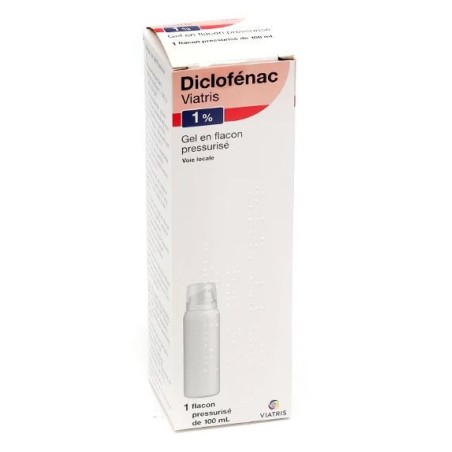 Diclofenac Viatris 1%, Diclofenac, Flacon pompe pressurisé, 100g - Anti-inflammatoire d'action locale