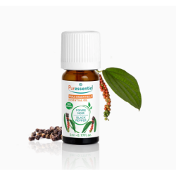 Organic Black Pepper Essential Oil, Puressentiel, 5 ml