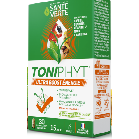 Toniphyt - Ultra Boost Energy - Green Health - 30 tablets