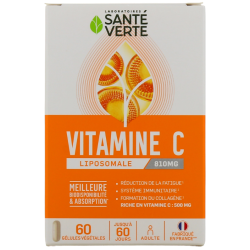 Vitamine C Liposomale - Fatigue & Système Immunitaire - Santé Verte - 60 gélules