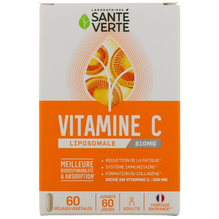 Liposomal Vitamin C - Fatigue & Immune System - Green Health - 60 capsules