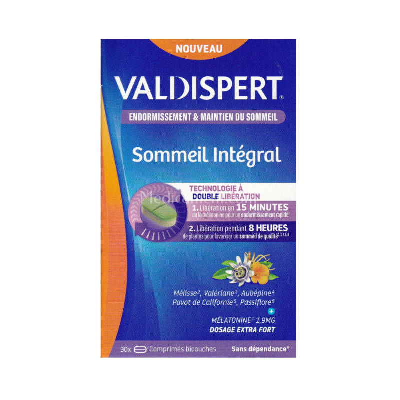 Valdispert - Endormissement & Maintien du Sommeil - Sommeil Intégral - 30 comprimés
