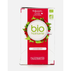 Infusion Bio - Cranberry - Nutrisanté - 20 Sachets