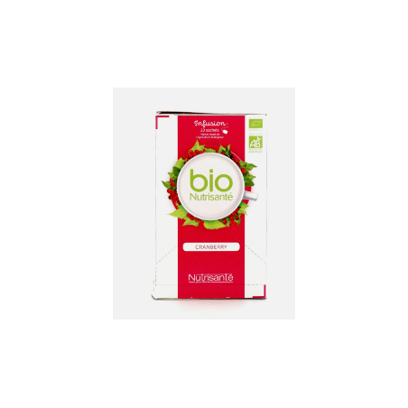 Infusion Bio - Cranberry - Nutrisanté, 20 Sachets