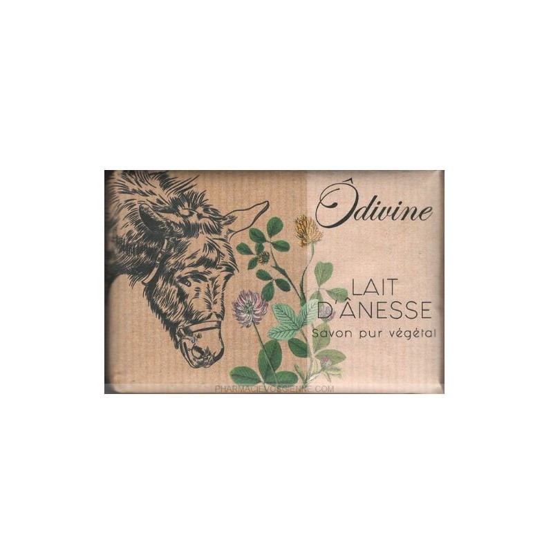 Savon pur végétal au lait d'Anesse - Odivine - 100g