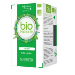 Infusion Bio Thé Vert Menthe - Nutrisanté - 20 Sachets