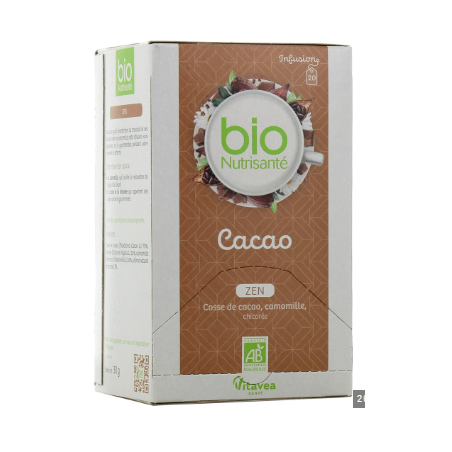 Organic Cocoa Zen Infusion - Nutrisanté - 20 Sachets