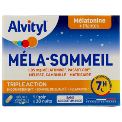 Méla-Sommeil, Endormissement, Sommeil de Qualité - Govital, 30 Gélules  30 Jours