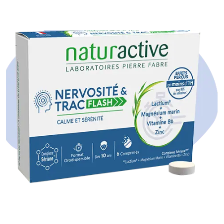 Nervosité et Trac Flash - Naturactive - 6 Comprimés Orodispersibles