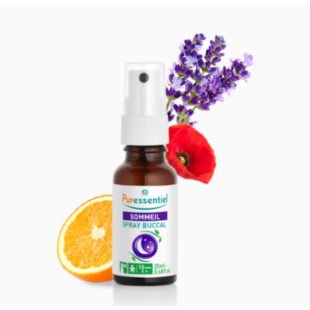 Sommeil Spray Buccal - Endormissement, Sommeil Réparateur - Puressentiel - 20 ml