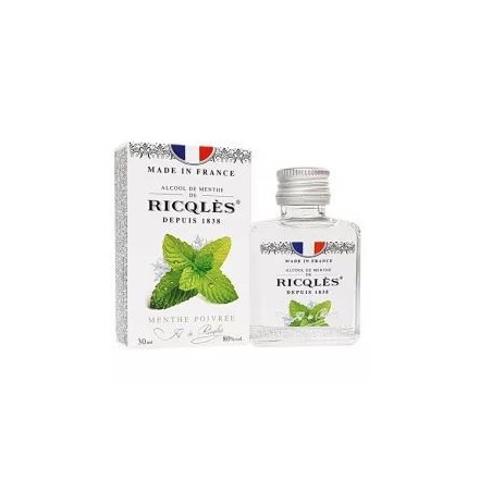 Flacon d'Alcool de Menthe RICQLES, 30 ml