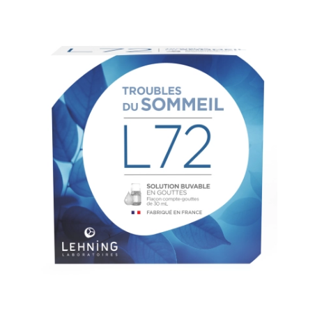 L72 - Troubles du Sommeil - Solution Buvable - Lehning - 30ml