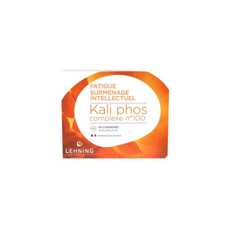 Kali Phos - Complex n°100 - Intellectual overwork, fatigue - Lehning - 60 Tablets