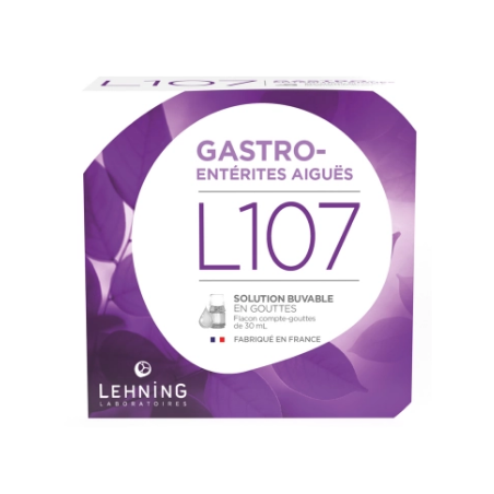 Gastro Entérites - L107 - Diarrhée, Nausée, Vomissements - Lehning - 30ml