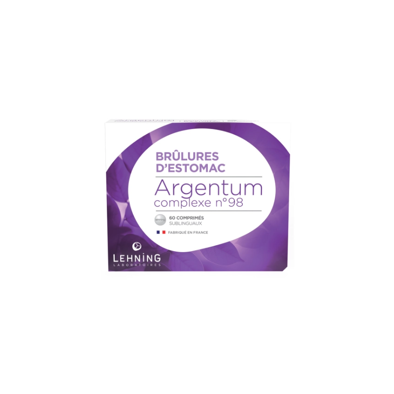 Argentum - Complex n°98 - Heartburn - Lehning - 60 Sublingual Tablets