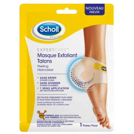 Exfoliating Heel Mask - Calcium Remover - Scholl - 1 Pair