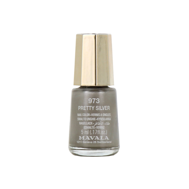 Nail Polish - Pretty Silver - n°973 - Mavala - 5ml