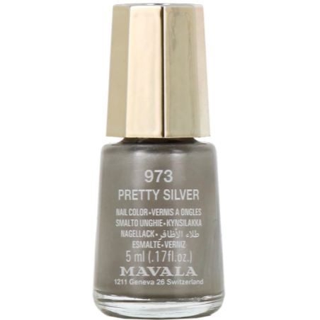 Nail Polish - Pretty Silver - n°973 - Mavala - 5ml