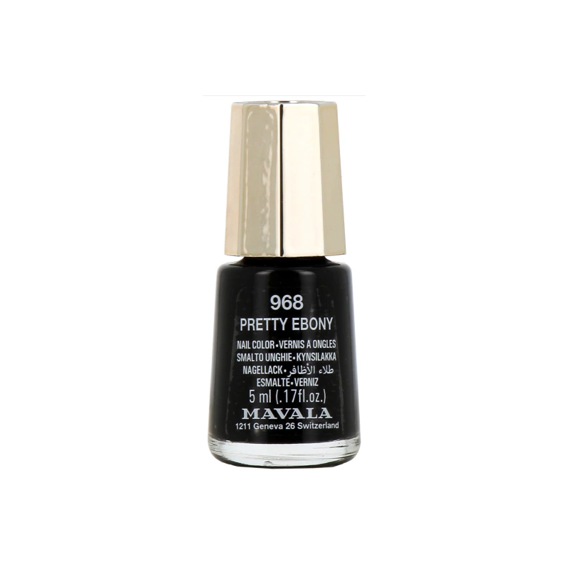 Vernis à Ongles - Pretty Ebony - n°968 - Mavala - 5ml