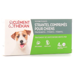 Strantel Tablets - Round & Flat Dewormers - Clément Thékan - 4 tablets