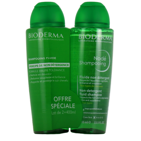 Non-Detergent Fluid Shampoo - BIODERMA Node, 2 X 400 ml Bioderma