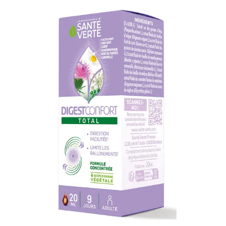 DigestConfort Total - Facilitated Digestion, Bloating - Santé Verte - 20 ml