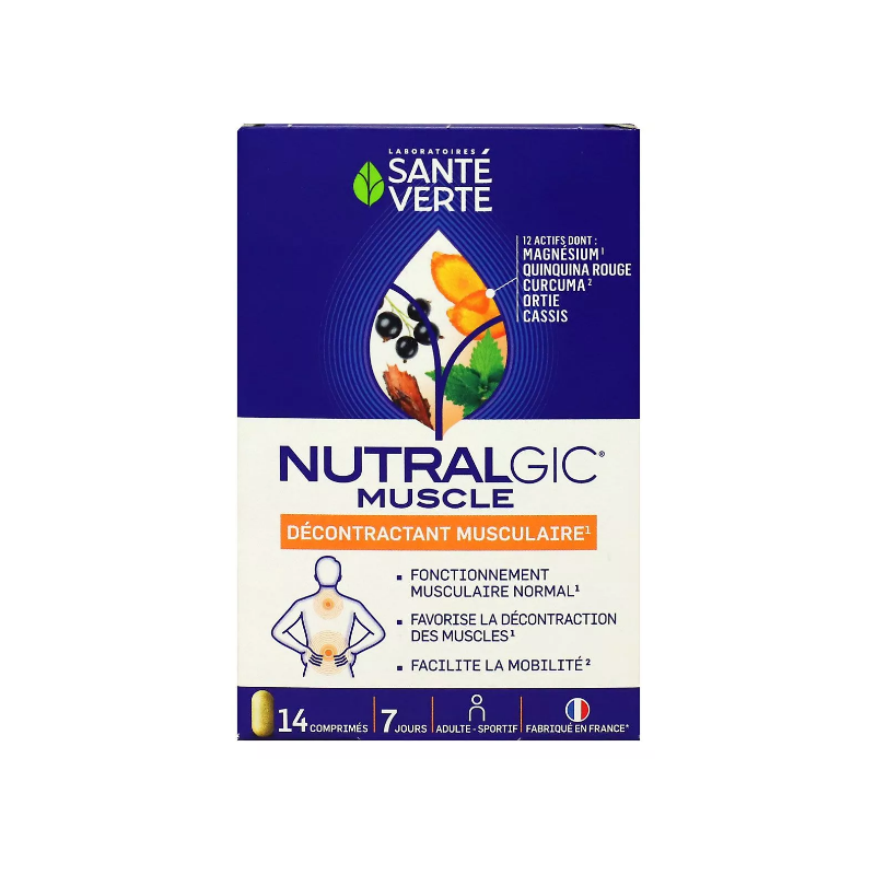 Nutralgic Muscles - Muscle Relaxer - Green Health - 14 Tablets