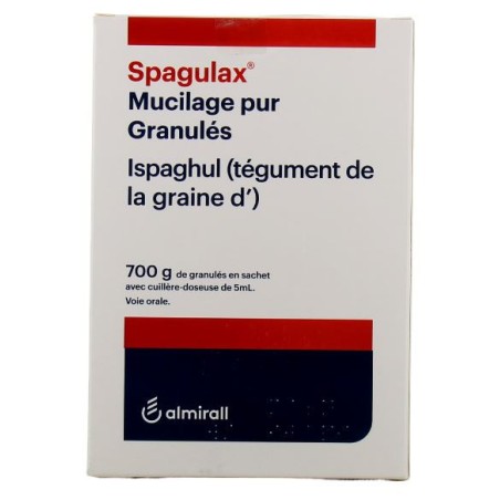 Spagulax – Mucilage for Constipation Relief (Pure, Granulated Ispaghula Plant) – 700g Almirall