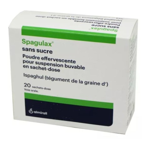 Spagulax Poudre Effervescente Pour Suspension Buvable  Sans Sucres Boite De 20 Sachets-Doses