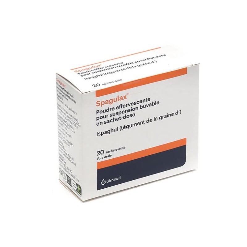 Spagulax Poudre Effervescente Pour Suspension Buvable Ispaghul Boite De 20 Sachets-Doses