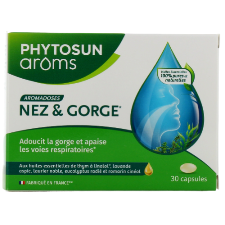 Nose & Throat Capsules - Phytosun Arôms - 30 Capsules