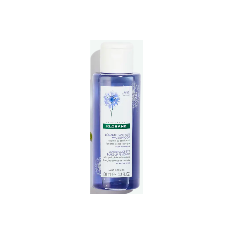 Waterproof Eye Make-up Remover - Organic Cornflower - Klorane - 100 ml