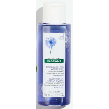 Démaquillant Yeux Waterproof - Bleuet Bio - Klorane - 100 ml