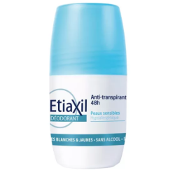 Déodorant Roll-on Anti-Transpirant 48h - Peaux Sensibles - Etiaxil - 50 ml