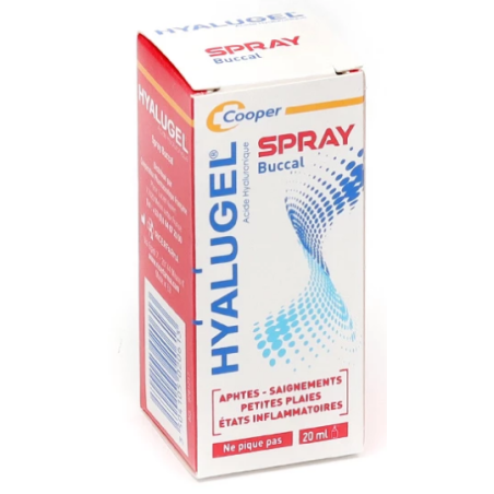 Buccal Spray - Mouth ulcers, bleeding, sores - Hyalugel - 20 ml